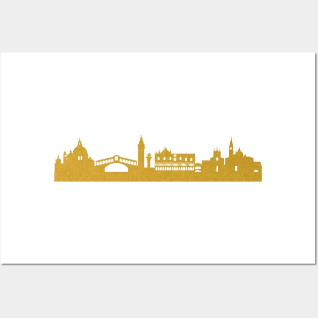 Golden Venice Wall Art by 44spaces